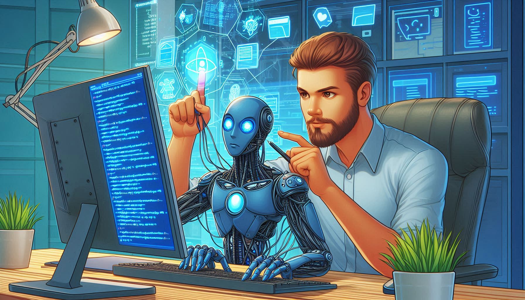 Programmer adding AI to a Content management System